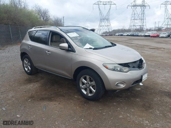 2010 Nissan Murano LE with VIN JN8AZ1MW0AW126778, listed as a IAAI auction lot 41911025 with 147,566 mi miles. Bid and sale history available at carsss.com. Image 1.