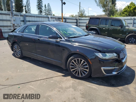 2019 Lincoln MKZ Standard with VIN 3LN6L5A9XKR622194, listed as a Copart auction lot 57318355 with 66,335 mi miles and Non repairable. Bid and sale history available at DreamBid. Image 4.