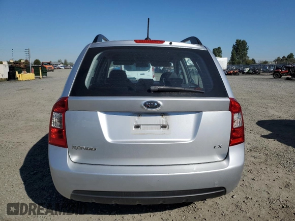 2009 Kia Rondo LX Base with VIN KNAFG528097261085, listed as a Copart auction lot 73094904 with 95,287 mi miles and Salvage Title. Bid and sale history available at carsss.com. Image 6.