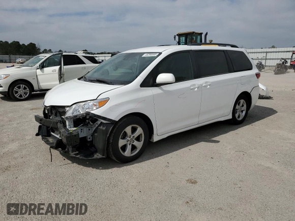 2020 Toyota Sienna LE Auto Access Seat with VIN 5TDKZ3DC0LS087095, listed as a Copart auction lot 48288585 with 81,203 mi miles and Salvage Title. Bid and sale history available at DreamBid. Image 1.
