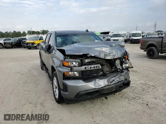 2020 Chevrolet Silverado 1500 Custom with VIN 3GCPWBEK4LG364229, listed as a Copart auction lot 48424615 with 57,742 mi miles and Salvage Title. Bid and sale history available at carsss.com. Image 11.