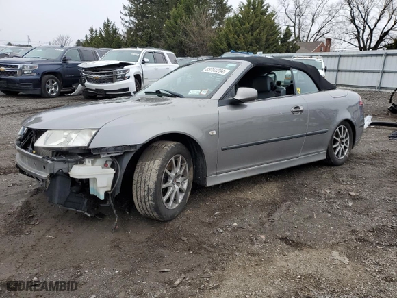 2006 Saab 9-3 with VIN YS3FD75Y666007748, listed as a Copart auction lot 85782294 with NaN miles and Salvage Title. Bid and sale history available at carsss.com. Image 1.