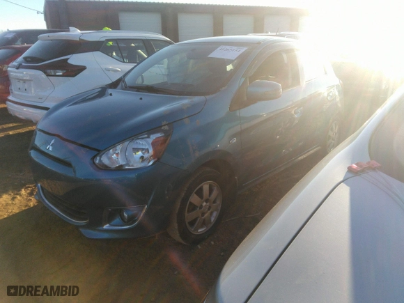 2015 Mitsubishi Mirage ES with VIN ML32A4HJ1FH033886, listed as a IAAI auction lot 41265154 with 97,026 mi miles. Bid and sale history available at carsss.com. Image 18.