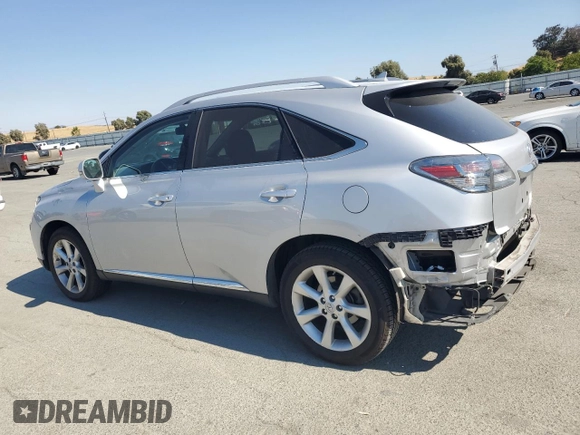 2011 Lexus RX 350 with VIN JTJBK1BA2B2012704, listed as a Copart auction lot 64212805 with 99,079 mi miles and Salvage title. Bid and sale history available at DreamBid. Image 2.