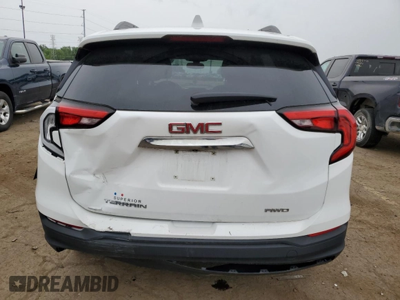 2019 GMC Terrain SLE with VIN 3GKALTEV5KL347979, listed as a Copart auction lot 60926995 with 64,389 mi miles and Clean title. Bid and sale history available at DreamBid. Image 6.