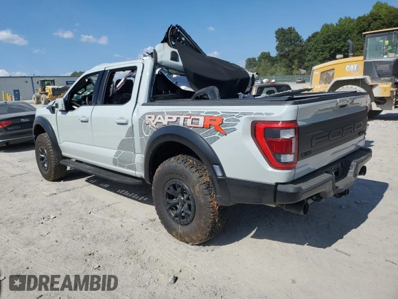 2023 Ford F-150 Raptor with VIN 1FTFW1RJ9PFC84228, listed as a Copart auction lot 70593464 with Not Provided miles and Salvage Title. Bid and sale history available at DreamBid. Image 2.