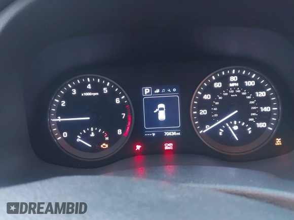 2017 Hyundai Tucson Sport with VIN KM8J3CA25HU585817, listed as a IAAI auction lot 40990922 with 70,434 mi miles and . Bid and sale history available at DreamBid. Image 7.
