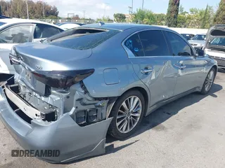 2018 Infiniti Q50 Luxe with VIN JN1EV7AP6JM363685, listed as a IAAI auction lot 42246139 with 42,375 mi miles and . Bid and sale history available at DreamBid. Image 4.