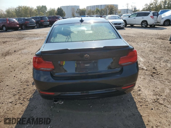 2018 BMW 2 Series 230i xDrive with VIN WBA2J3C57JVA49747, listed as a Copart auction lot 74891334 with Not provided miles and Salvage title. Bid and sale history available at DreamBid. Image 6.