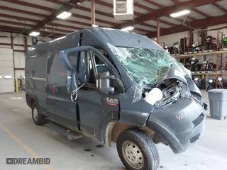 2019 Ram ProMaster Cargo Van with VIN 3C6TRVDG6KE517151, listed as a IAAI auction lot 40364050 with 1 mi miles. Bid and sale history available at carsss.com. Image 1.