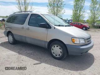 2000 Toyota Sienna LE z VIN 4T3ZF13CXYU182329, wystawiony jako IAAI lot #42333440 z przebiegiem 181 982 mil mil oraz . Historia ofert i sprzedaży dostępna na DreamBid. Obrazek 1.