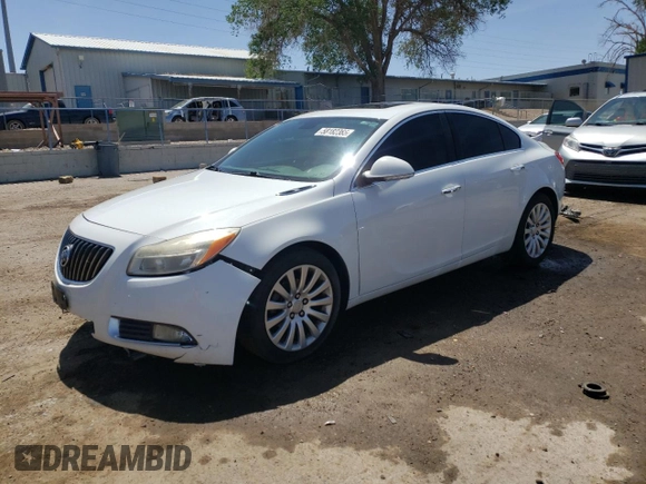2012 Buick Regal Premium 1 with VIN 2G4GS5EK2C9205762, listed as a Copart auction lot 58182365 with 148,064 mi miles and Salvage title. Bid and sale history available at DreamBid. Image 1.