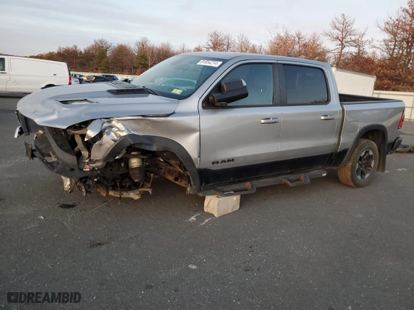 2019 Ram 1500 Rebel with VIN 1C6SRFLT2KN698535, listed as a Copart auction lot 81854214 with 61,586 mi miles and Clean Title. Bid and sale history available at carsss.com. Image 1.
