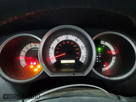 2012 Toyota Tacoma PreRunner with VIN 5TFKU4HN1CX002520, listed as a Copart auction lot 47762325 with 184,224 mi miles and Salvage Title. Bid and sale history available at DreamBid. Image 9.