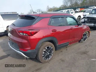 2022 Chevrolet TrailBlazer LT with VIN KL79MRSL8NB096010, listed as a IAAI auction lot 42106834 with 37,697 mi miles and . Bid and sale history available at DreamBid. Image 4.