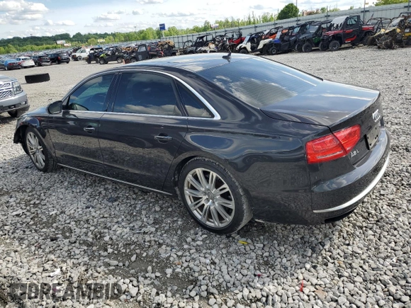 2014 Audi A8 4.0T с VIN WAUR2AFDXEN011628, выставлен на аукционе Copart как лот 55423285 с пробегом 94 681 миль миль и Списание • Salvage title. История ставок и продаж доступна на DreamBid. Изображение 2.