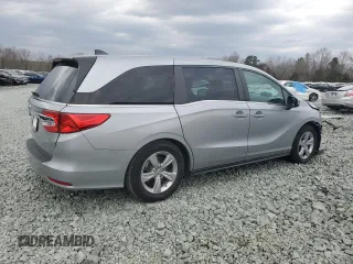 2019 Honda Odyssey EX-L with VIN 5FNRL6H72KB036411, listed as a Copart auction lot 43277355 with 76,244 mi miles and Salvage Title. Bid and sale history available at DreamBid. Image 3.