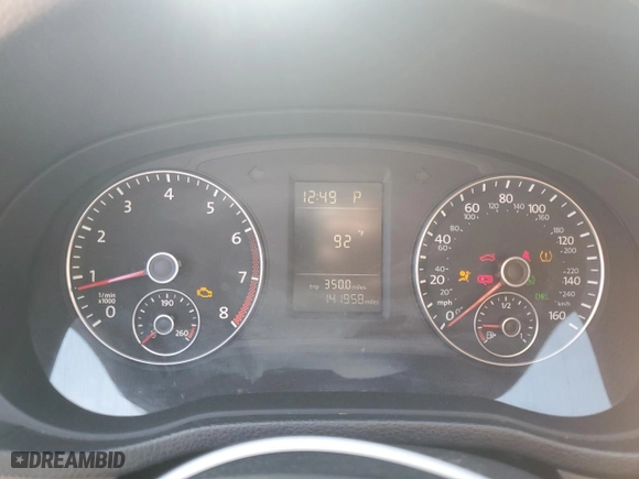 2012 Volkswagen Passat S w/Appearance with VIN 1VWAH7A37CC067029, listed as a Copart auction lot 53512515 with 141,958 mi miles and Salvage Title. Bid and sale history available at carsss.com. Image 9.