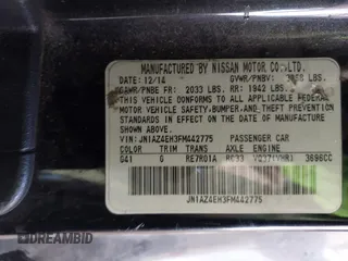 2015 Nissan 370Z Sport with VIN JN1AZ4EH3FM442775, listed as a IAAI auction lot 41960249 with 125,780 mi miles and . Bid and sale history available at DreamBid. Image 9.