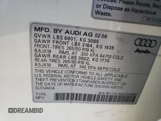 2008 Audi Q7 Premium with VIN WA1BY74L88D052666, listed as a Copart auction lot 73338014 with Not provided miles and Salvage title. Bid and sale history available at DreamBid. Image 13.