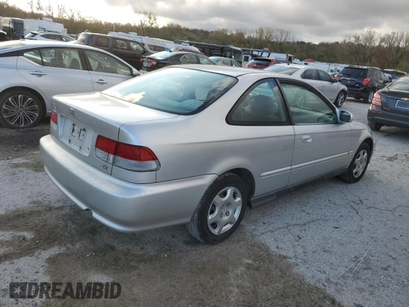 1999 Honda Civic EX with VIN 1HGEJ814XXL037182, listed as a Copart auction lot 78575484 with 204,165 mi miles and Salvage Title. Bid and sale history available at carsss.com. Image 3.