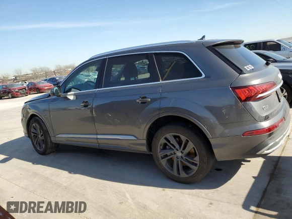 2020 Audi Q7 Premium z VIN WA1AXAF71LD005113, wystawiony jako Copart lot #39551684 z przebiegiem 61 912 mil mil oraz . Historia ofert i sprzedaży dostępna na DreamBid. Obrazek 2.