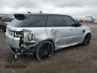2019 Land Rover Range Rover Sport Dynamic with VIN SALWR2REXKA832168, listed as a Copart auction lot 47318485 with 56,750 mi miles and Salvage Title. Bid and sale history available at carsss.com. Image 3.