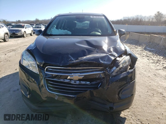 2016 Chevrolet Trax LS with VIN KL7CJNSB4GB655151, listed as a Copart auction lot 48184035 with 75,067 mi miles and Salvage Title. Bid and sale history available at carsss.com. Image 5.