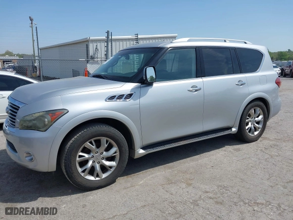 2012 Infiniti QX56 7-passenger with VIN JN8AZ2NF7C9519327, listed as a IAAI auction lot 42065732 with 253,790 mi miles. Bid and sale history available at carsss.com. Image 18.