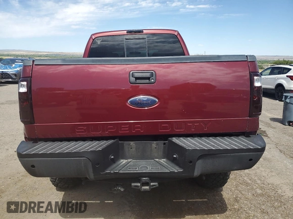 2008 Ford F-250 XL with VIN 1FTSW21R18EB49340, listed as a Copart auction lot 62421085 with 144,296 mi miles and Salvage title. Bid and sale history available at DreamBid. Image 6.