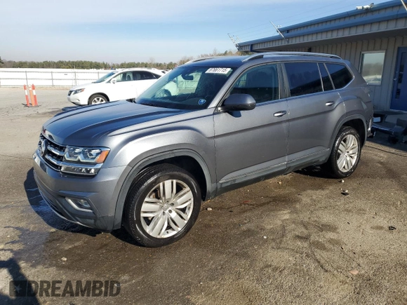 2019 Volkswagen Atlas SEL with VIN 1V2ER2CA7KC525648, listed as a Copart auction lot 87661715 with 72,263 mi miles and Salvage title. Bid and sale history available at DreamBid. Image 1.