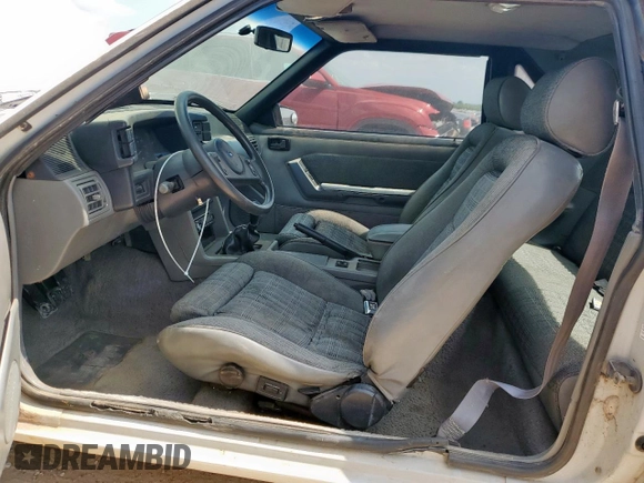 1989 Ford Mustang with VIN 1FABP41E3KF176536, listed as a Copart auction lot 58233075 with 17,202 mi miles and Salvage title. Bid and sale history available at DreamBid. Image 7.