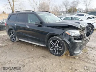 2017 Mercedes-Benz GLS with VIN 4JGDF7DE8HA788641, listed as a IAAI auction lot 41664587 with 156,707 mi miles. Bid and sale history available at carsss.com. Image 1.