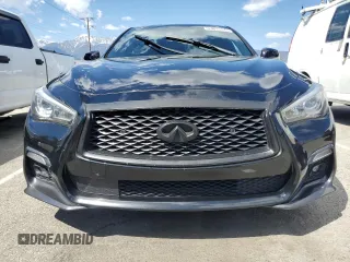 2018 Infiniti Q50 RED SPORT 400 with VIN JN1FV7AR7JM481086, listed as a Copart auction lot 49789064 with 92,296 mi miles and Clean Title. Bid and sale history available at carsss.com. Image 5.