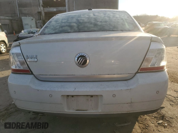 2009 Mercury Sable Premier with VIN 1MEHM42WX9G613519, listed as a Copart auction lot 86401884 with 204,589 mi miles and Clean Title. Bid and sale history available at carsss.com. Image 6.