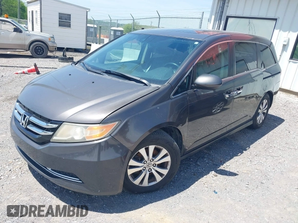 2014 Honda Odyssey EX-L with VIN 5FNRL5H6XEB111412, listed as a IAAI auction lot 41917361 with 210,841 mi miles and . Bid and sale history available at carsss.com. Image 17.