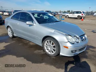 2007 Mercedes-Benz CLK-Class 3.5L with VIN WDBTJ56H27F228074, listed as a IAAI auction lot 41550113 with 129,623 mi miles. Bid and sale history available at carsss.com. Image 1.