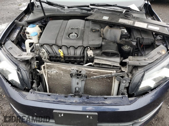 2014 Volkswagen Passat SE with VIN 1VWBP7A30EC008267, listed as a Copart auction lot 60261435 with 93,306 mi miles and Salvage title. Bid and sale history available at DreamBid. Image 11.