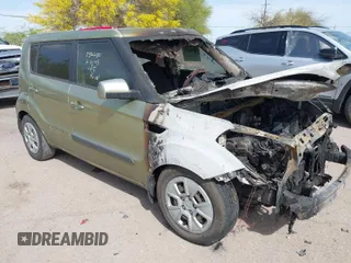 2012 Kia Soul with VIN KNDJT2A59C7434849, listed as a IAAI auction lot 41934121 with 1 mi miles. Bid and sale history available at carsss.com. Image 1.
