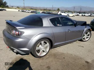 2005 Mazda RX-8 with VIN JM1FE17N750155896, listed as a Copart auction lot 76634044 with 51,103 mi miles and Salvage Title. Bid and sale history available at carsss.com. Image 3.