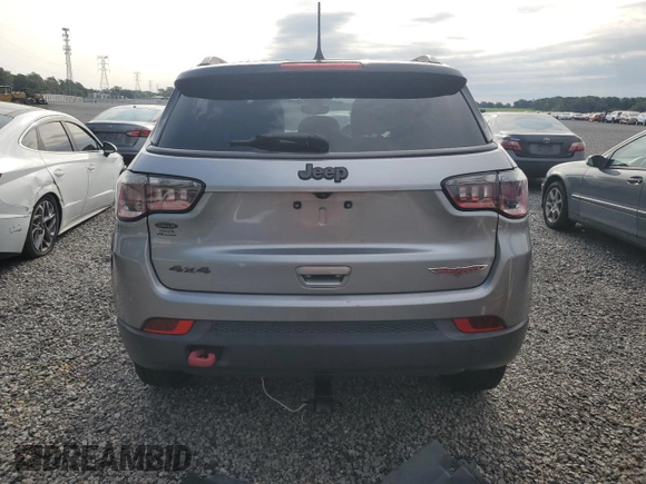 2018 Jeep Compass Trailhawk with VIN 3C4NJDDB3JT168841, listed as a Copart auction lot 59009415 with 130,752 mi miles and Salvage title. Bid and sale history available at DreamBid. Image 6.