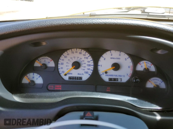 1994 Ford Mustang GT z VIN 1FALP42TXRF174505, wystawiony jako Copart lot #56387495 z przebiegiem 46 867 mil mil oraz Szkoda całkowita • Salvage title. Historia ofert i sprzedaży dostępna na DreamBid. Obrazek 9.