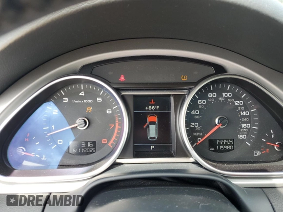 2015 Audi Q7 Premium Plus с VIN WA1LGAFE6FD025997, выставлен на аукционе Copart как лот 59973905 с пробегом 115 980 миль миль и Списание • Salvage title. История ставок и продаж доступна на DreamBid. Изображение 9.