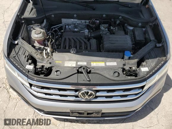 2022 Volkswagen Atlas 3.6L V6 SEL R-Line with VIN 1V2AR2CA2NC505987, listed as a Copart auction lot 61522024 with 57,703 mi miles and Salvage Title. Bid and sale history available at carsss.com. Image 12.