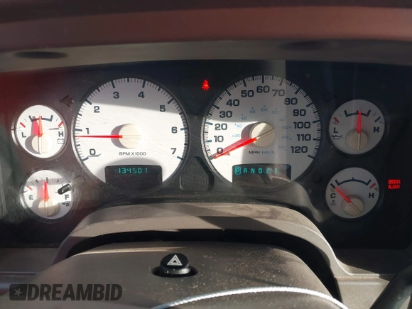 2004 Dodge 1500 SLT with VIN 1D7HA18N34S723850, listed as a IAAI auction lot 41501591 with 134,501 mi miles. Bid and sale history available at carsss.com. Image 7.