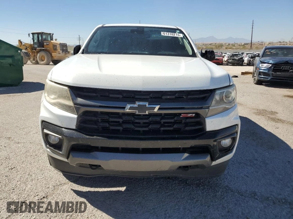 2021 Chevrolet Colorado 2WD Z71 with VIN 1GCGSDEN7M1201219, listed as a Copart auction lot 61310215 with 184,819 mi miles and Salvage title. Bid and sale history available at DreamBid. Image 5.