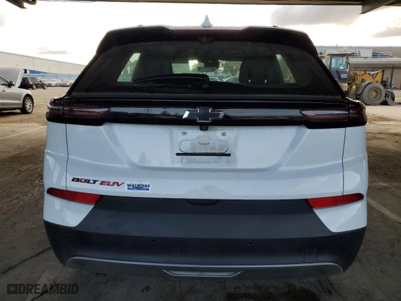 2023 Chevrolet Bolt EUV Premier with VIN 1G1FZ6S07P4165653, listed as a Copart auction lot 48535405 with 3,879 mi miles and Salvage Title. Bid and sale history available at carsss.com. Image 6.