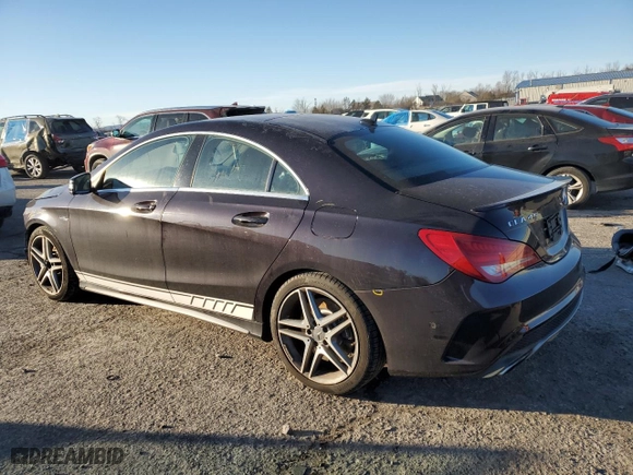 2014 Mercedes-Benz CLA-Class CLA 45 AMG with VIN WDDSJ5CBXEN029182, listed as a Copart auction lot 42688635 with 99,266 mi miles and Salvage Title. Bid and sale history available at carsss.com. Image 2.