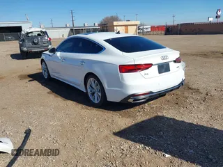 2021 Audi A5 Sportback Premium Plus with VIN WAUCBCF56MA020486, listed as a IAAI auction lot 41486099 with 91,892 mi miles. Bid and sale history available at carsss.com. Image 3.