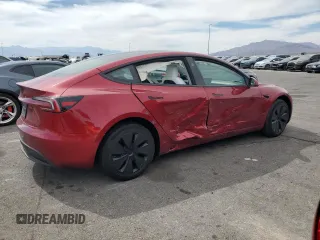 2025 Tesla Model 3 Long Range с VIN 5YJ3E1EA6SF908026, выставлен на аукционе Copart как лот 52297095 с пробегом 3 635 миль миль и Списание • Salvage title. История ставок и продаж доступна на DreamBid. Изображение 3.